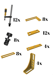  Spannwerkzeug-Set 56 stk.