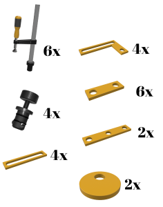 Spannwerkzeug-Set 26 Stk.  
